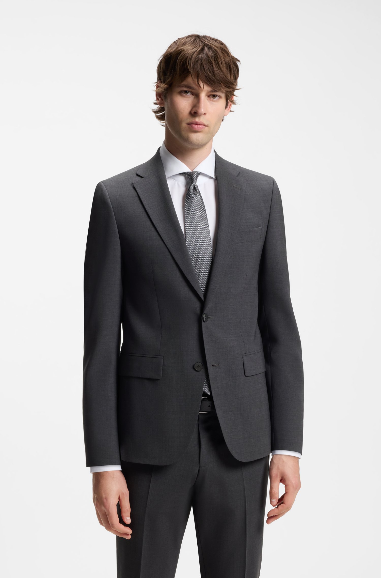 Boss Two-piece virgin-wool-blend suit kostymer herr – bild 2