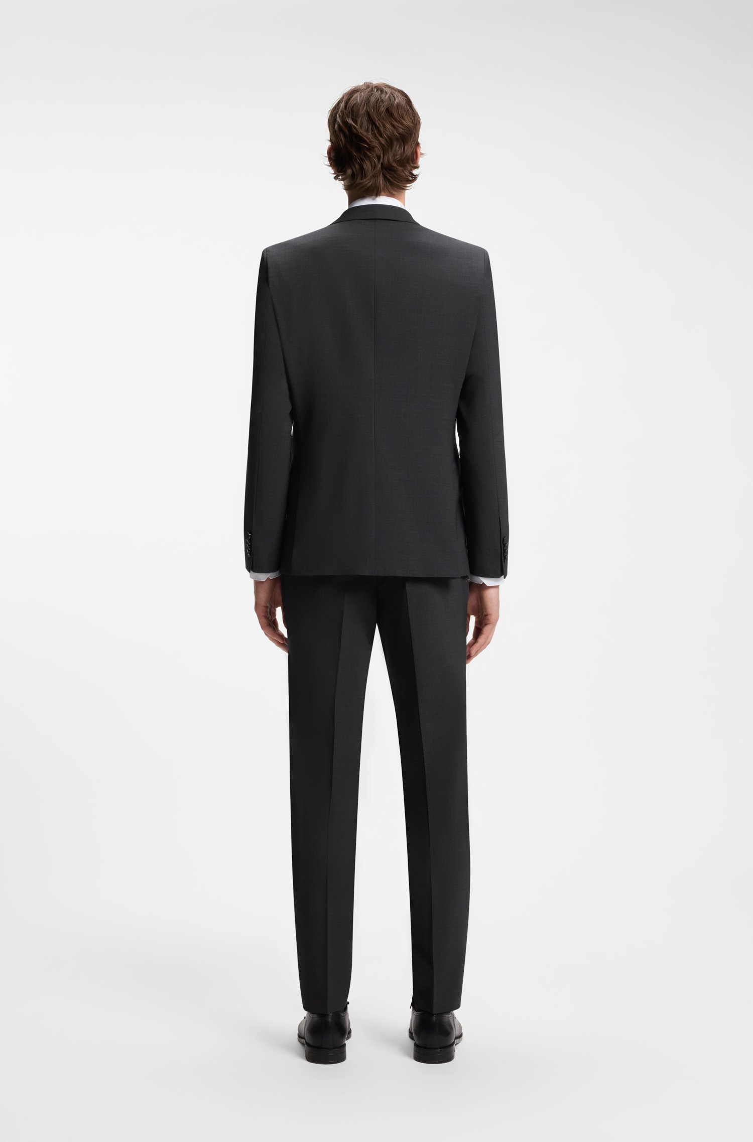 Boss Two-piece virgin-wool-blend suit kostymer herr – bild 3