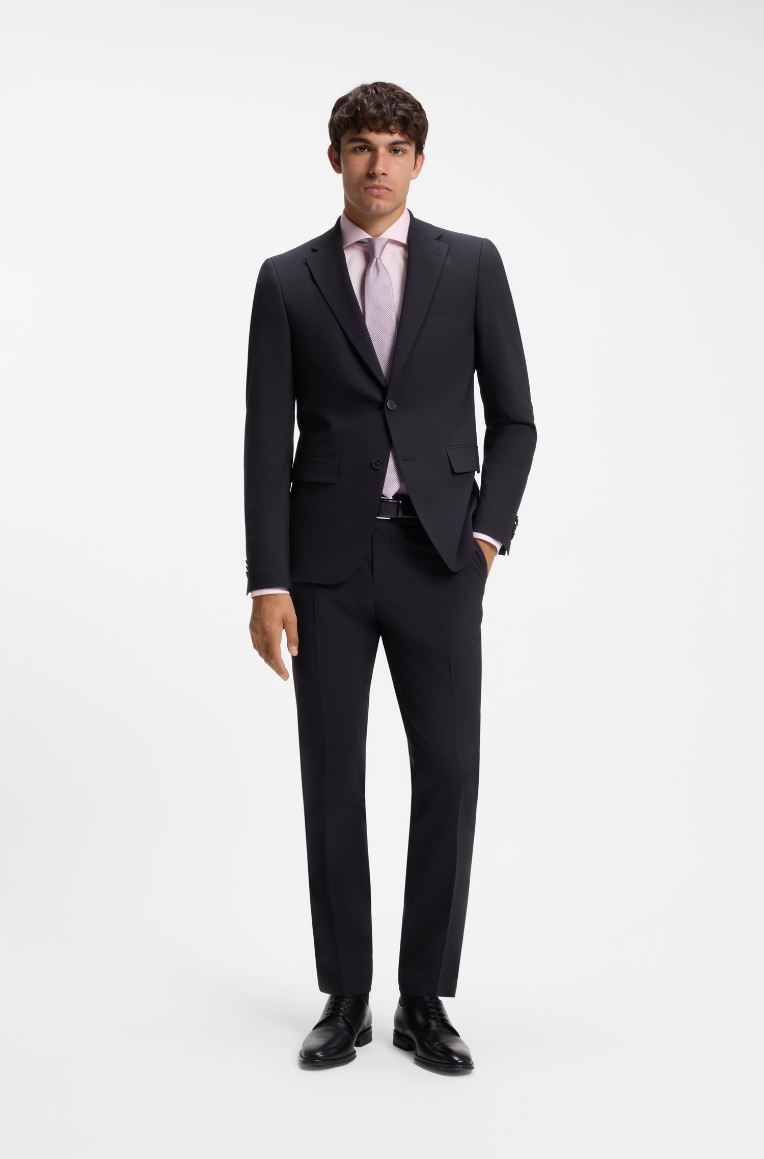 Boss Two-piece virgin-wool-blend suit kostymer herr