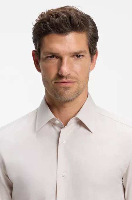 Slim-fit cotton shirt