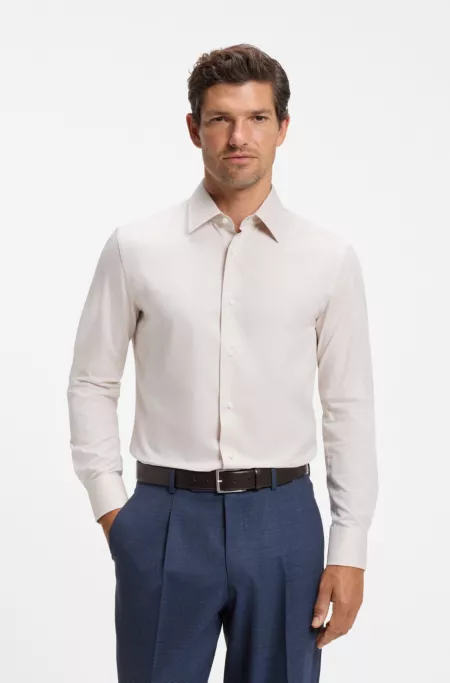 Slim-fit cotton shirt