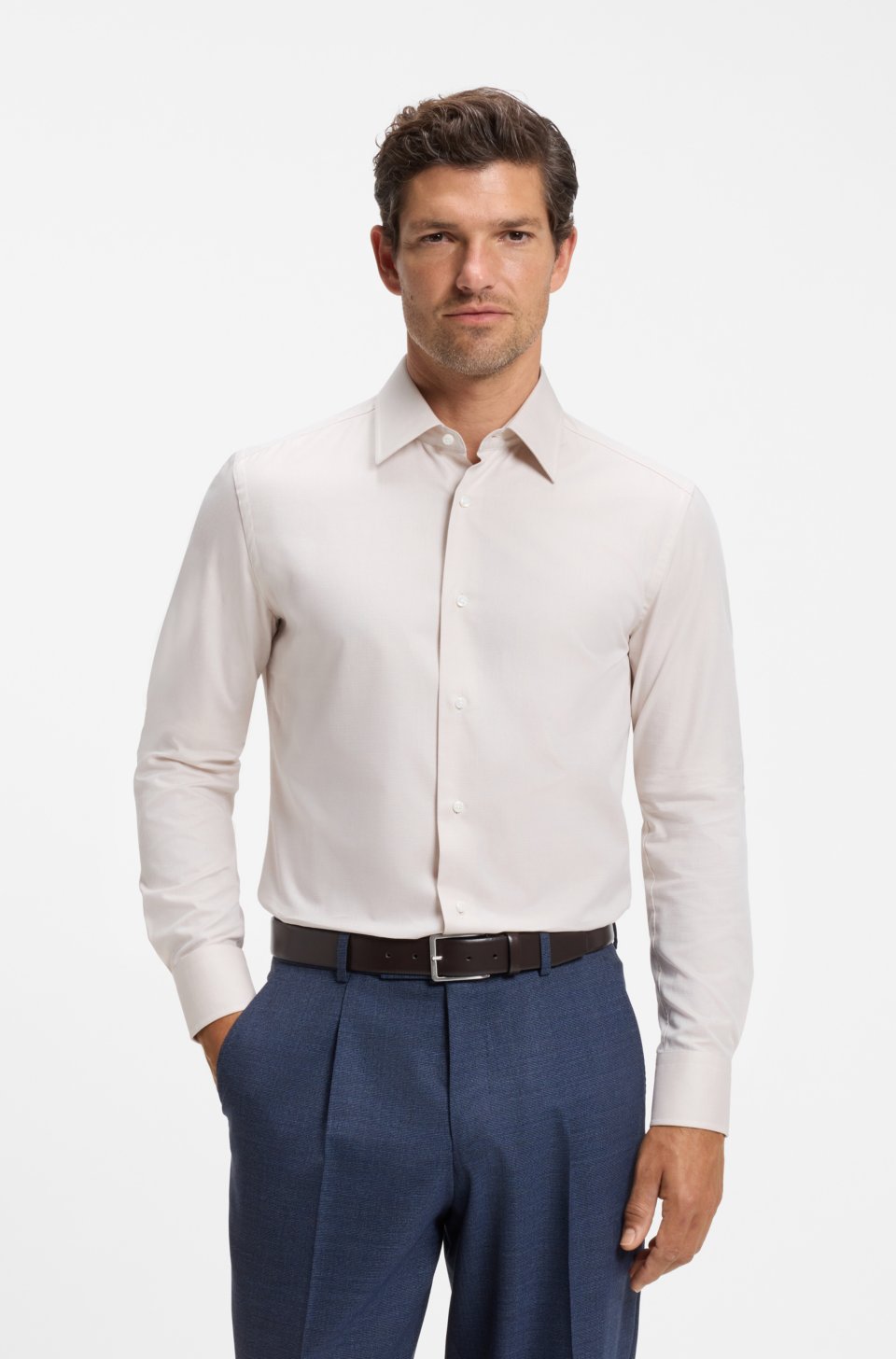 Slim-fit cotton shirt