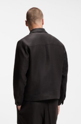 BY BECKHAM relaxed-fit linen jacket 2