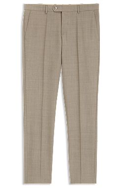 BOSS BY BECKHAM slim-fit suit trousers in virgin wool