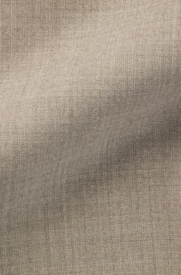 BOSS BY BECKHAM slim-fit suit trousers in virgin wool, Light Beige