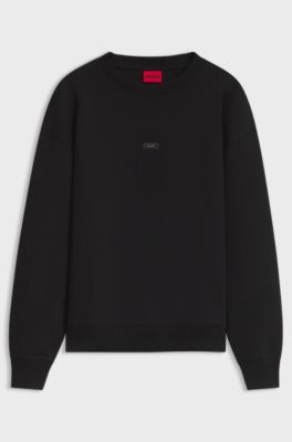 Cotton-blend sweatshirt, Black