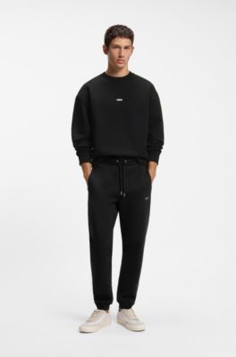 Cotton-blend sweatshirt, Black