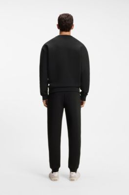 Cotton-blend sweatshirt, Black