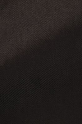 BOSS BY BECKHAM relaxed-fit linen trousers, Dark Brown