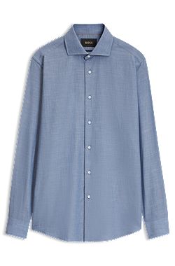 Regular-fit cotton-cashmere shirt