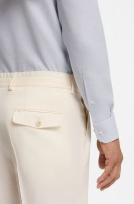 Camisa regular fit de algod&oacute;n, Celeste