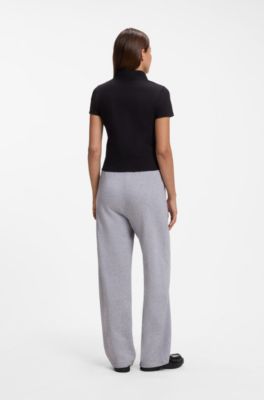 Bas de surv&ecirc;tement Relaxed en coton avec logo manuscrit, Gris chin&eacute;