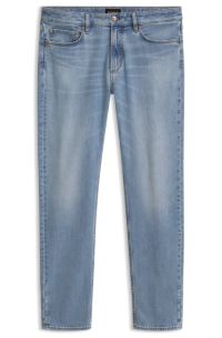 Slim-fit jeans in brushed cashmere denim, Light Blue