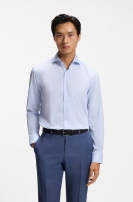 Slim-fit shirt , Light Blue Stripes