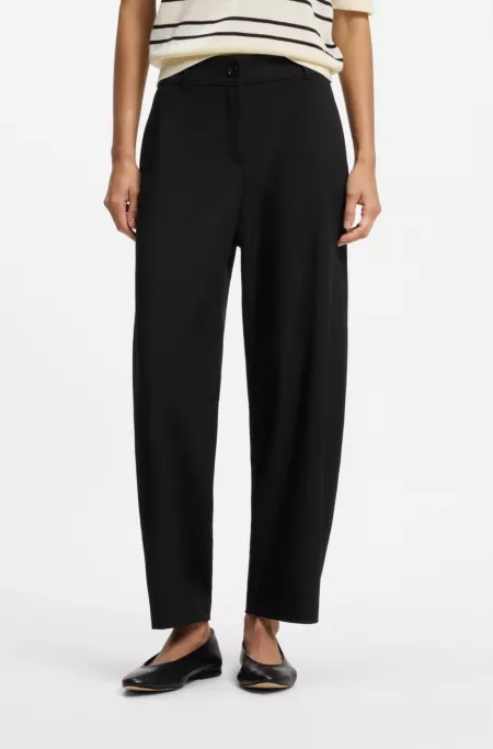 Pantalon Barrel Relaxed en twill stretch
