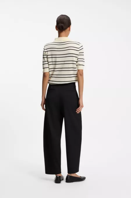 Pantalon Barrel Relaxed en twill stretch