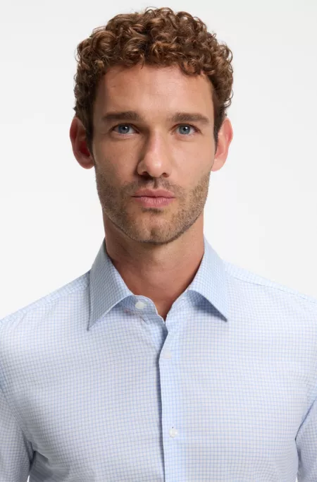 Slim-fit stretch-cotton shirt