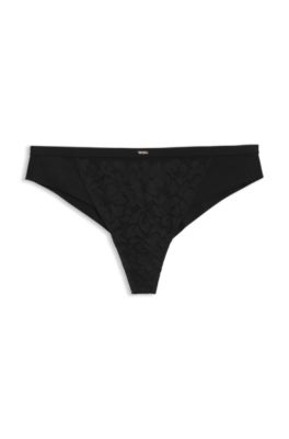 Lace briefs, Black
