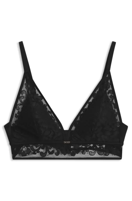 Lace triangle bra