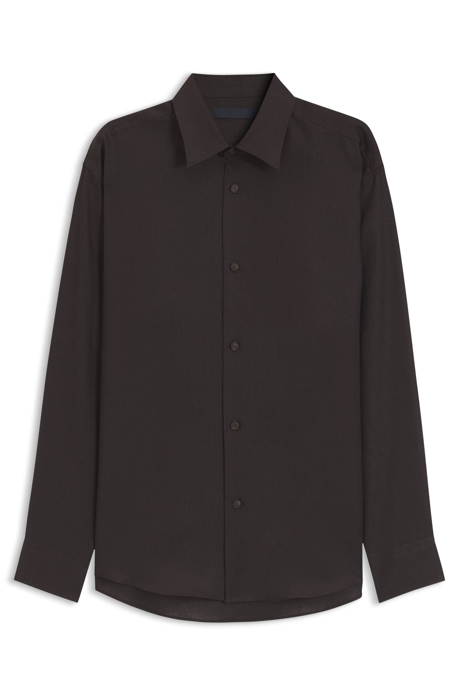 Boss BY BECKHAM relaxed-fit linen shirt skjortor & blusar herr – bild 4