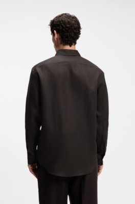 Boss BY BECKHAM relaxed-fit linen shirt linneskjortor herr – bild 3