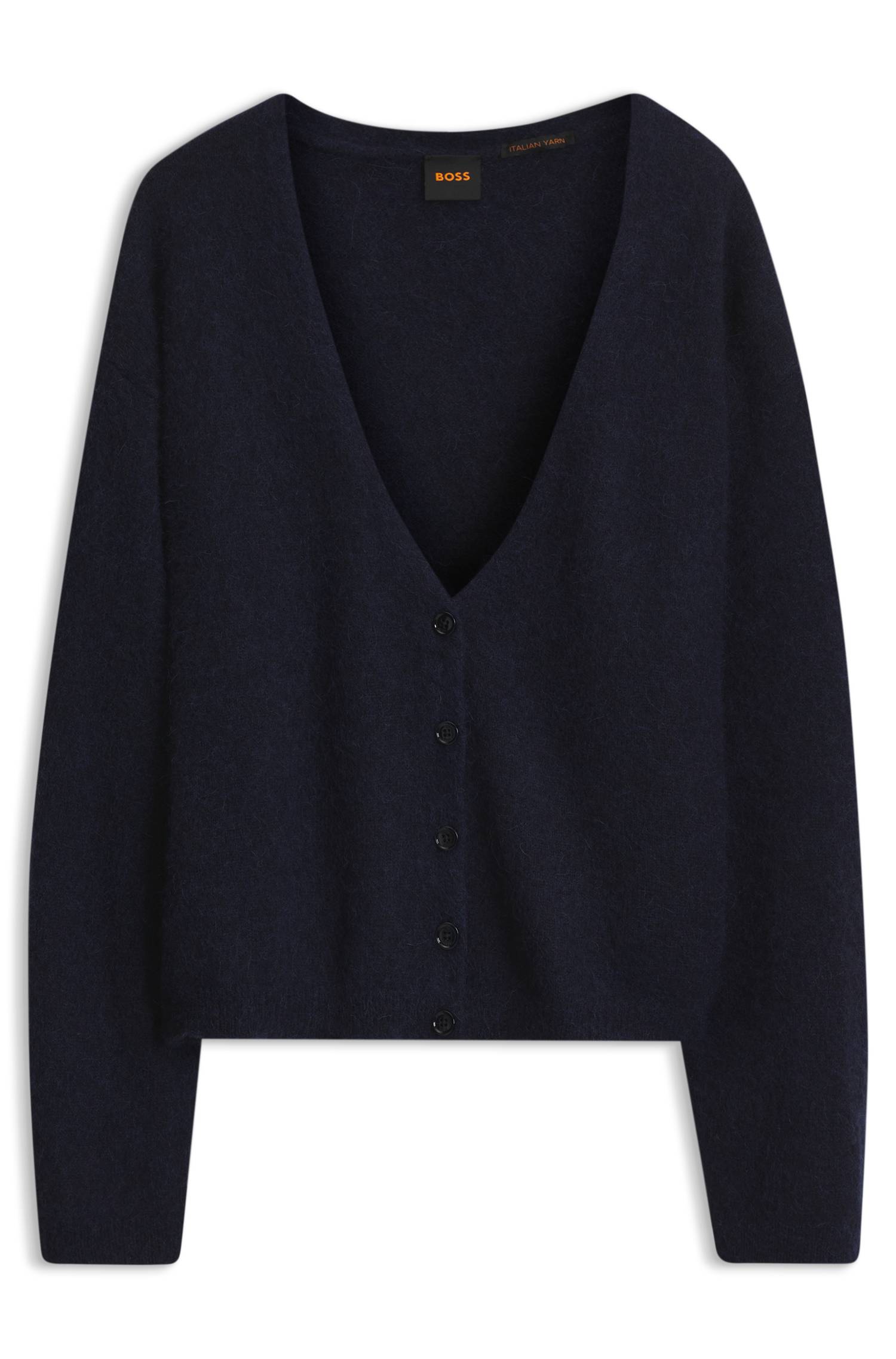 Boss Relaxed-fit cardigan crafted in an alpaca blend dam – bild 4