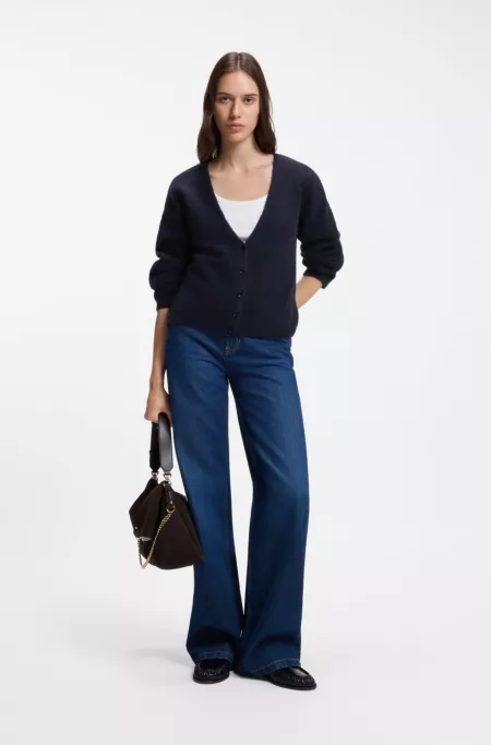 Relaxed-fit cardigan crafted in an alpaca blend
