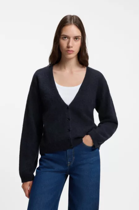 Relaxed-fit cardigan crafted in an alpaca blend