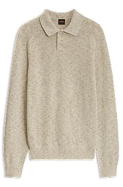 Polo-collar sweater