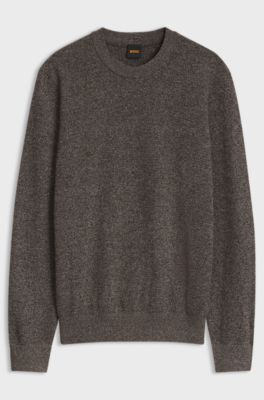 Cotton-blend sweater, Brown