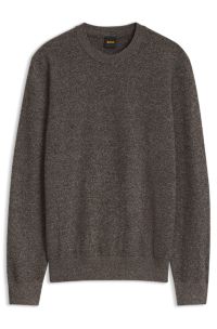 Cotton-blend sweater, Brown