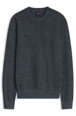 Cotton-blend sweater, Dark Blue