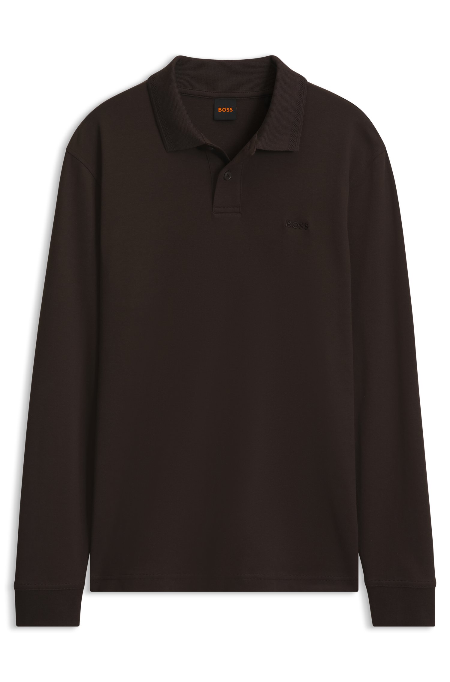 Boss Interlock-cotton polo shirt pikéer herr
