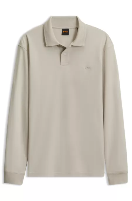 Interlock-cotton polo shirt