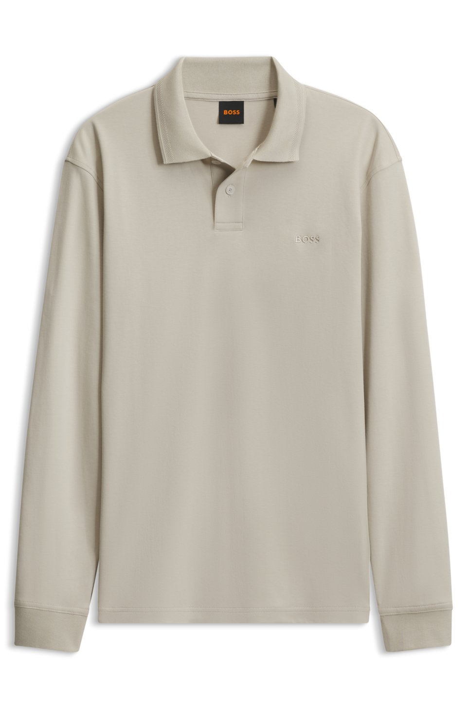Interlock-cotton polo shirt