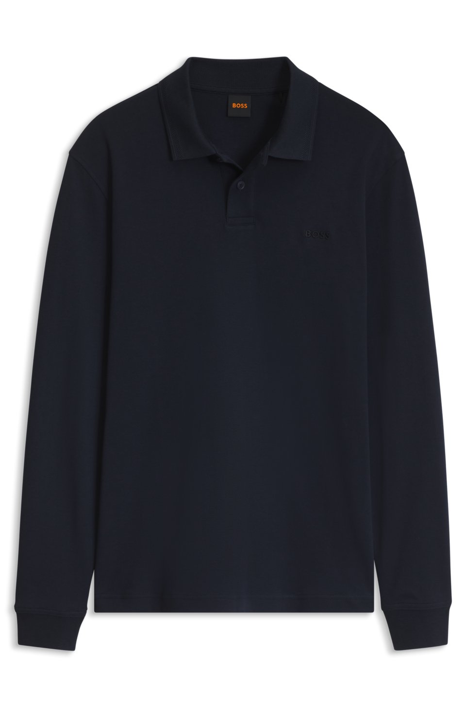 Interlock-cotton polo shirt