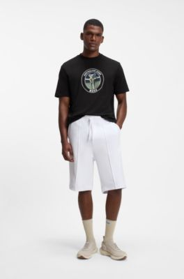 BOSS x AO cotton T-shirt, Black