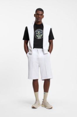 BOSS x AO cotton T-shirt, Black