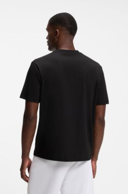 BOSS x AO cotton T-shirt, Black