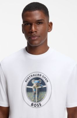 BOSS x AO cotton T-shirt, White