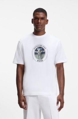 BOSS x AO cotton T-shirt, White