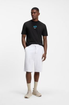 BOSS x AO cotton T-shirt, Black