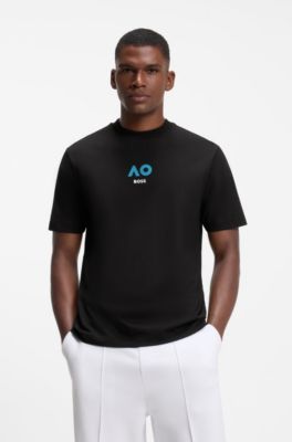 BOSS x AO cotton T-shirt, Black