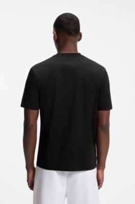 BOSS x AO cotton T-shirt, Black