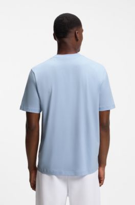 BOSS x AO cotton T-shirt, Light Blue