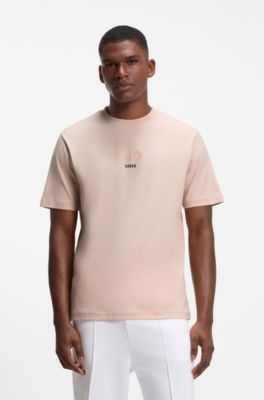 BOSS x AO cotton T-shirt, Light Orange