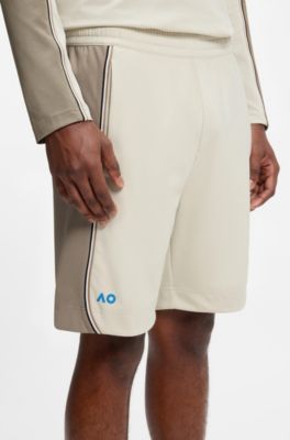 BOSS x AO replica teamwear shorts, Light Beige