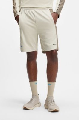 BOSS x AO replica teamwear shorts, Light Beige
