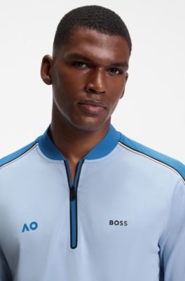 BOSS x AO replica teamwear polo shirt, Light Blue