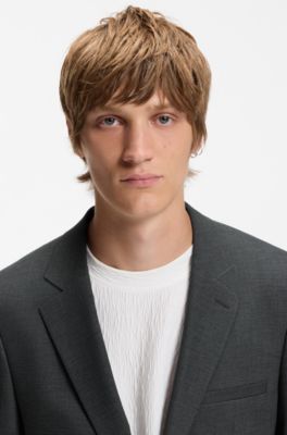 Extra-slim-fit suit in a stretch-wool blend, Grey